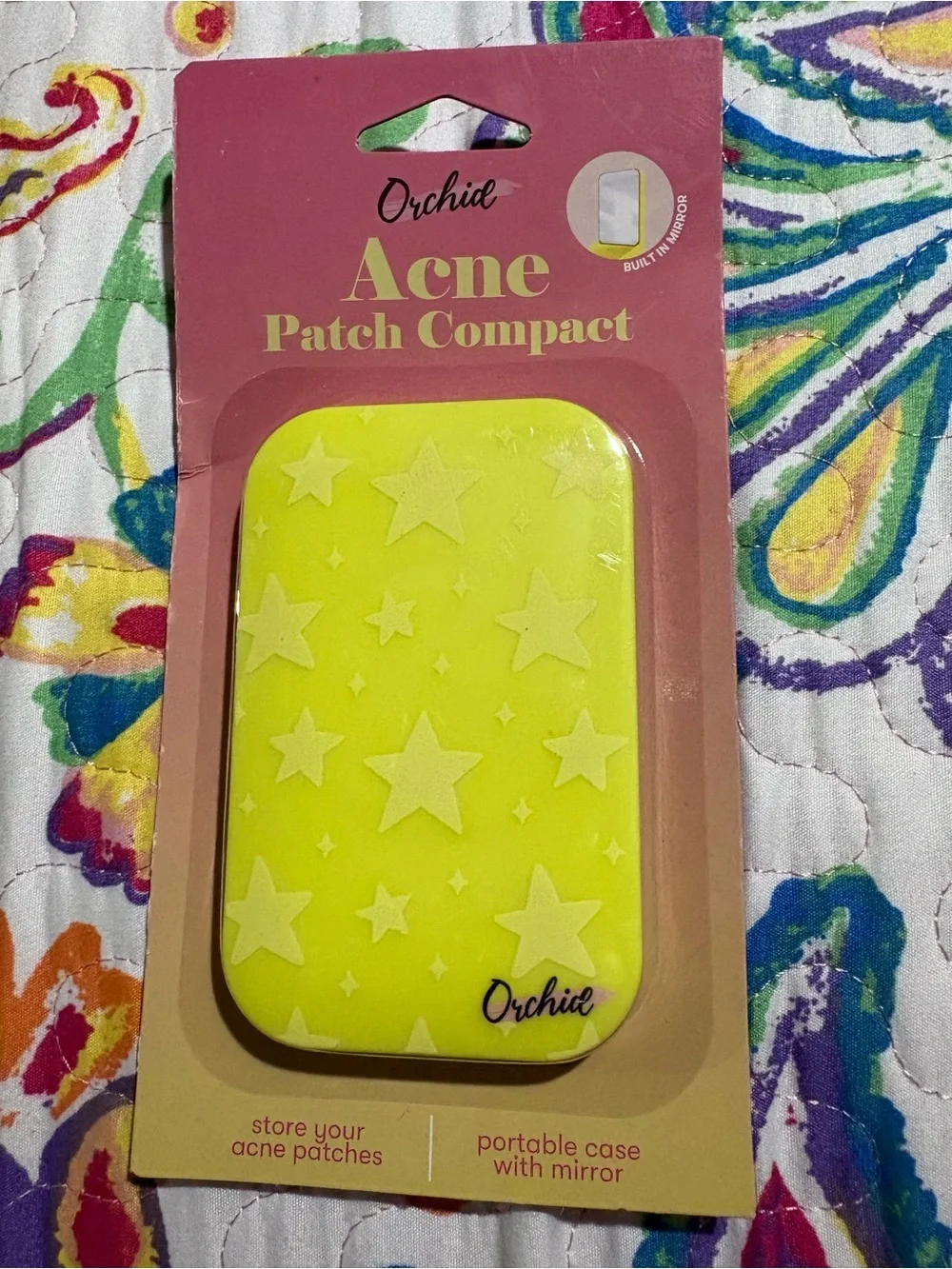Orchid acne patch